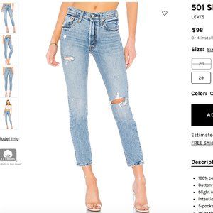Levi's 501 Skinny Jeans